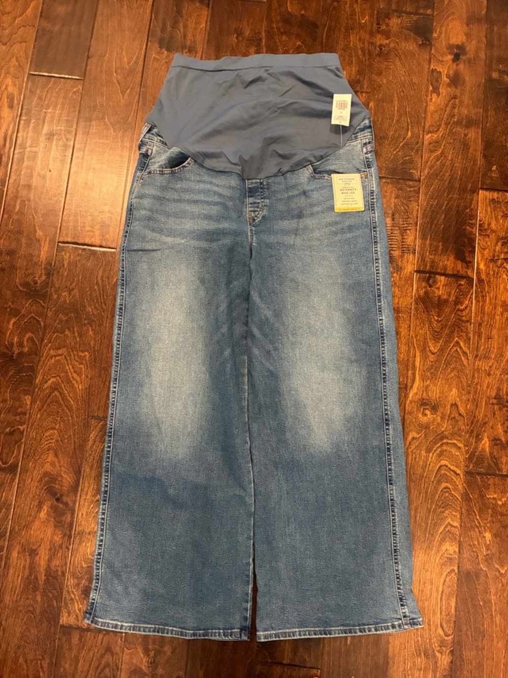 Levi Strauss Comfort-Stay Maternity Wide  Leg Jeans XL